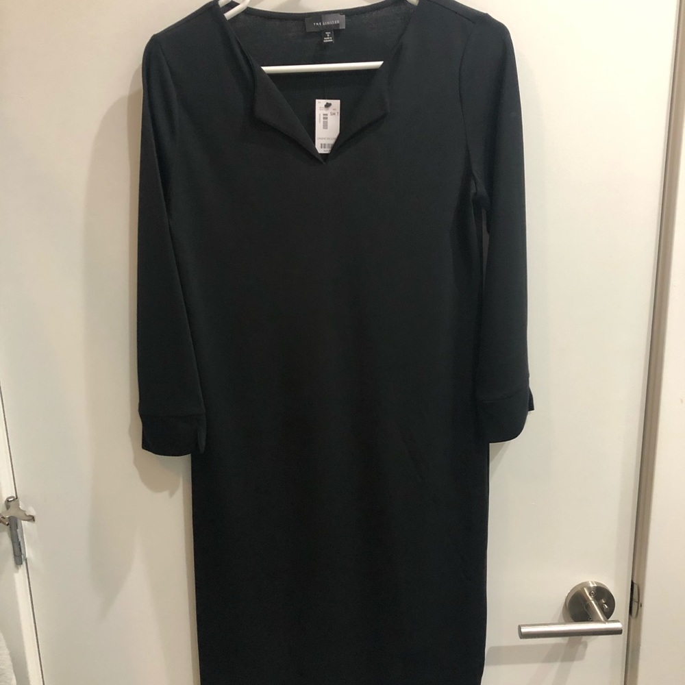 Black shift dress